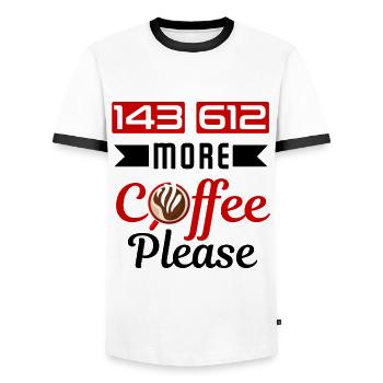 Medical Coder Profession Medical - Men's Ringer Shirt - white/black - Front - AI Model Female 172 light (172cm) & AI Model Male 178 dark (178cm)