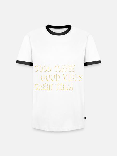 Büro Humor - Männer Kontrast-T-Shirt - Weiß/Schwarz