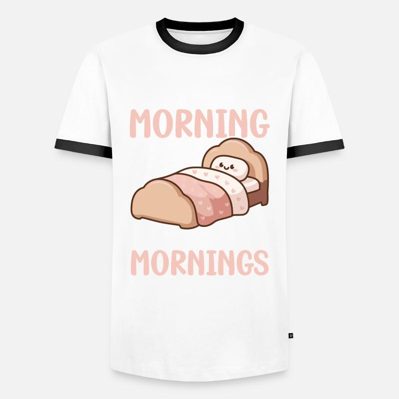 Witziger Schlaf Spruch - Männer Kontrast-T-Shirt - Weiß/Schwarz