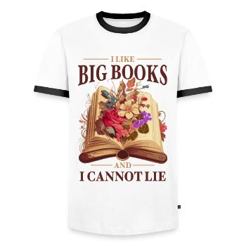 Lesen Buch Merch Booktok Bookish Geschenk Buch - Männer Kontrast-T-Shirt - Weiß/Schwarz - Vorne - AI Model Female 172 light (172cm) & AI Model Male 178 dark (178cm)