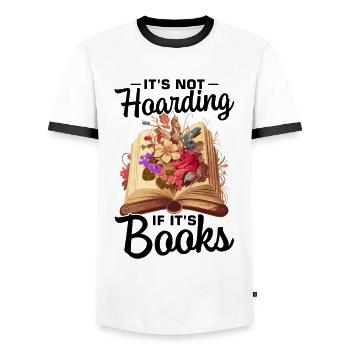 Lesen Buch Merch Booktok Bookish Geschenk Buch - Männer Kontrast-T-Shirt - Weiß/Schwarz - Vorne - AI Model Female 172 light (172cm) & AI Model Male 178 dark (178cm)
