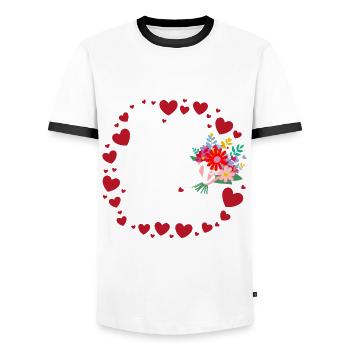 Best Mom Forever - Cadeau de fête des mères - T-shirt contrasté Homme - blanc/noir - Devant - AI Model Female 172 light (172cm) & AI Model Male 178 dark (178cm)