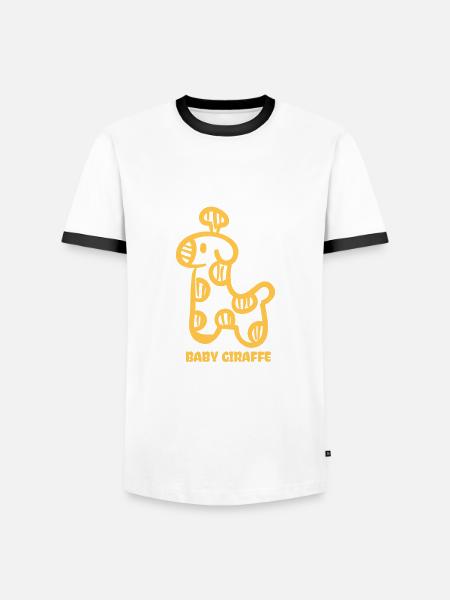 Baby giraffe - Men's Ringer Shirt -