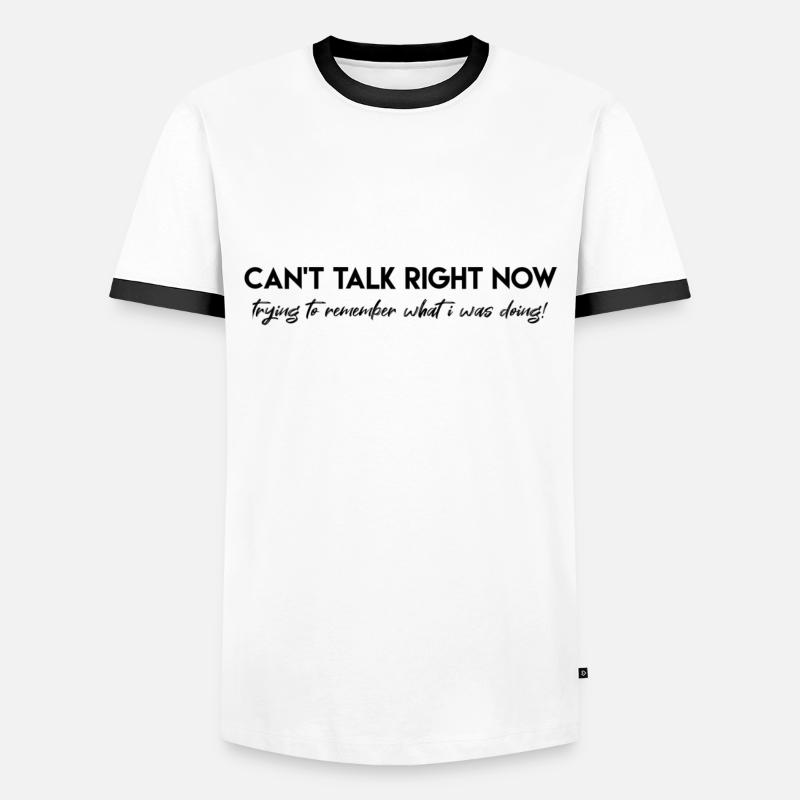 ADHD - Men's Ringer Shirt - white/black