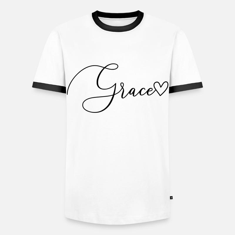 Grace Name Vorname Mädchen - Männer Kontrast-T-Shirt - Weiß/Schwarz
