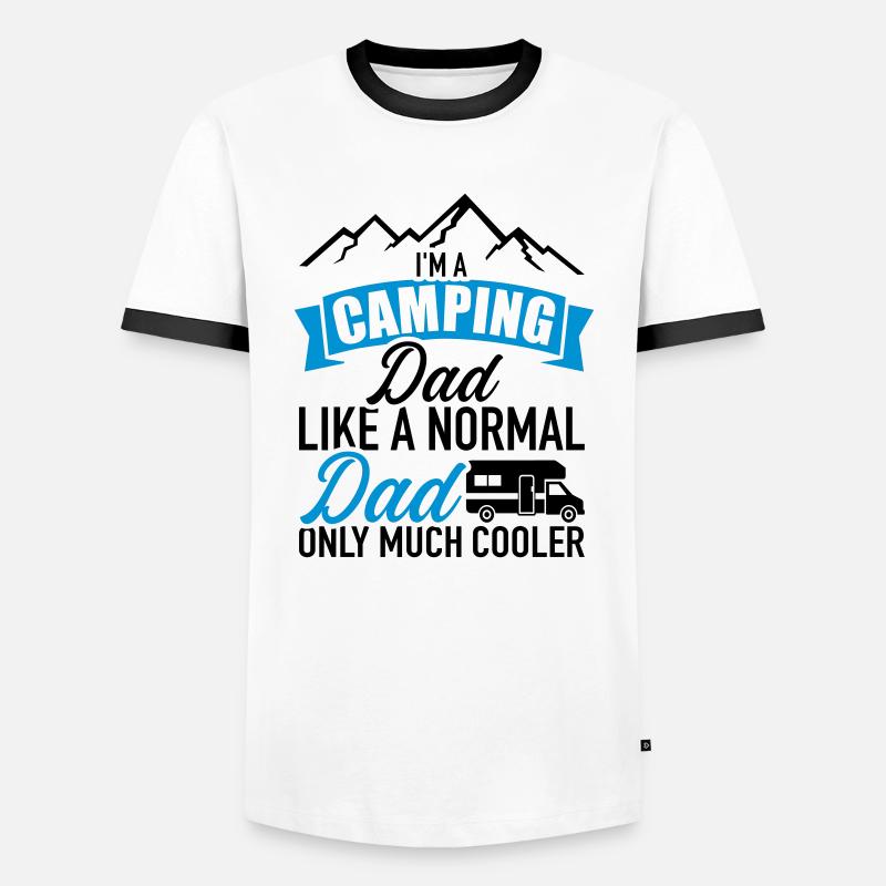Wohnmobil - Männer Kontrast-T-Shirt - Weiß/Schwarz