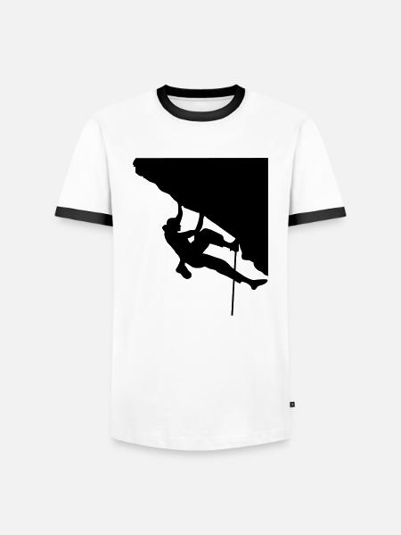 Climbing, Climber - Men's Ringer Shirt - white/black