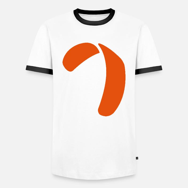 kite_x_vec_1 de - Männer Kontrast-T-Shirt - Weiß/Schwarz