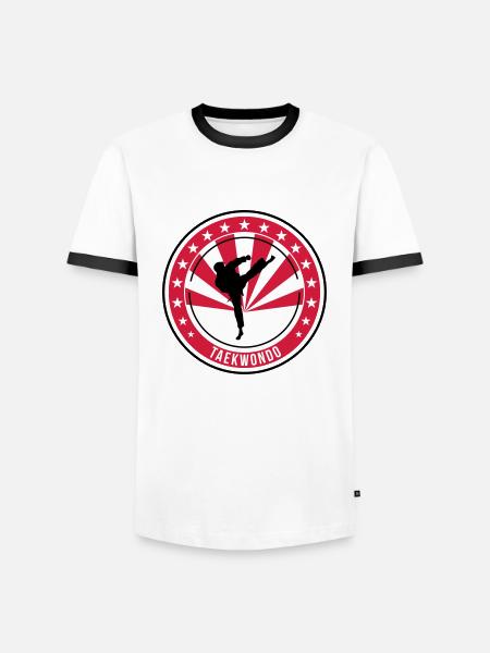 Taekwondo / Taekwondoin / Tae kwon do / Fight - Men's Ringer Shirt - white/black