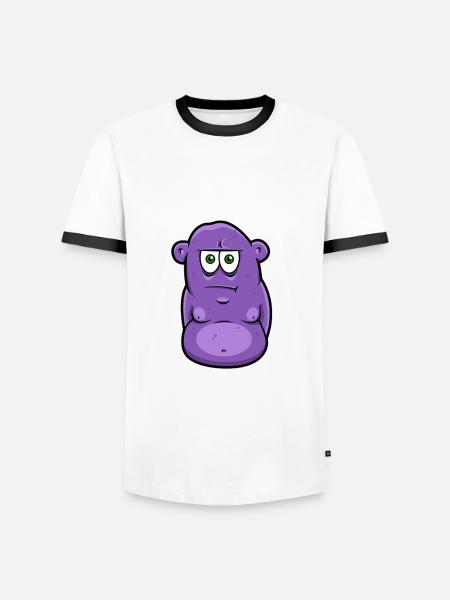 Seriously? -Monster - Men's Ringer Shirt - white/black