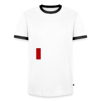 Ich brauche Bier Witzig Lustig Batterieentladung - Männer Kontrast-T-Shirt - Weiß/Schwarz - Vorne - AI Model Female 172 light (172cm) & AI Model Male 178 dark (178cm)