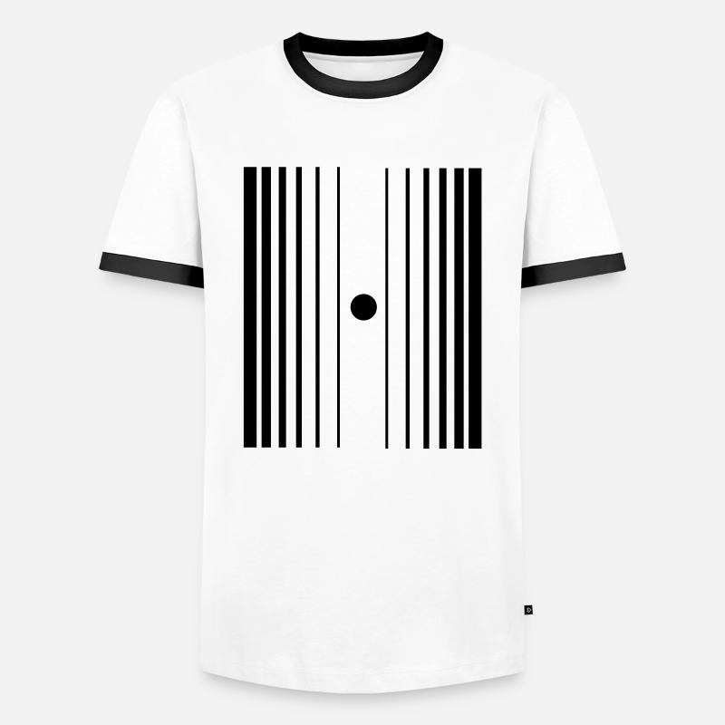doppler-effekt - Männer Kontrast-T-Shirt - Weiß/Schwarz