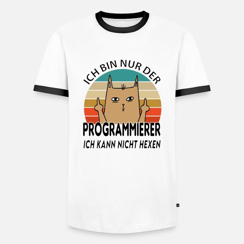 Programmierer - Männer Kontrast-T-Shirt - Weiß/Schwarz