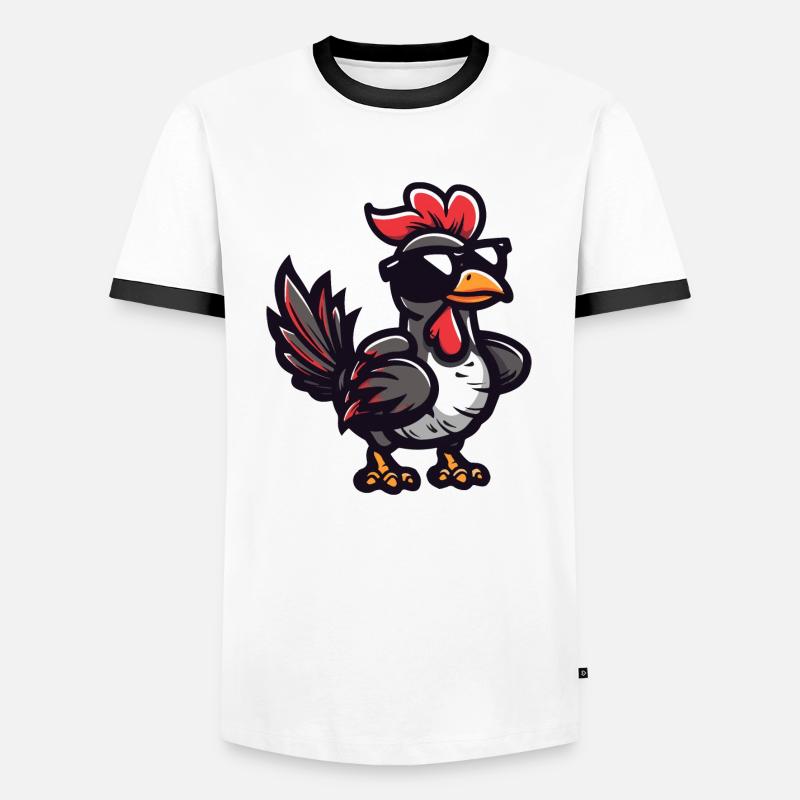 Truthan Comic Cool - Men's Ringer Shirt - white/black