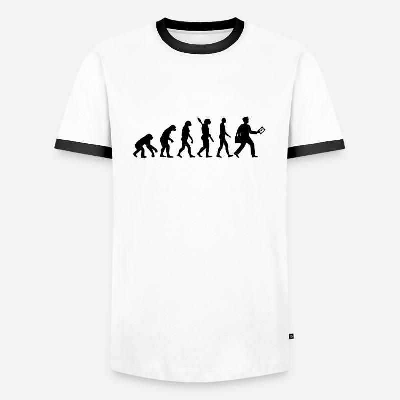 Evolution Facteur - T-shirt contrasté Homme - blanc/noir