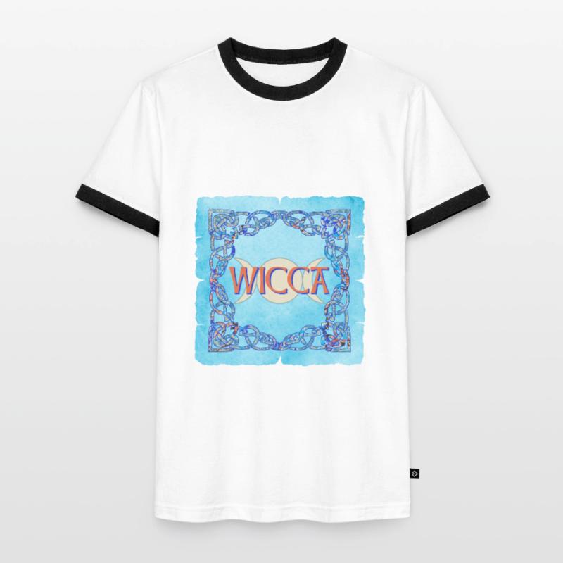 Celtic frame Wicca E 238 Men's Ringer Shirt