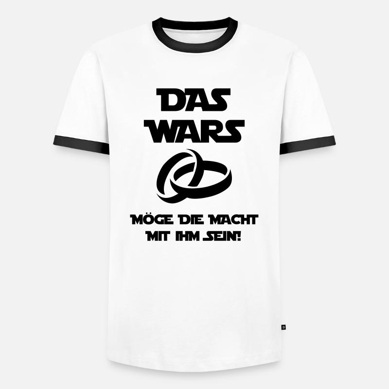 das_wars_ehe - Männer Kontrast-T-Shirt - Weiß/Schwarz