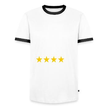 le meilleur tonton du monde - T-shirt contrasté Homme - blanc/noir - Devant - AI Model Female 172 light (172cm) & AI Model Male 178 dark (178cm)