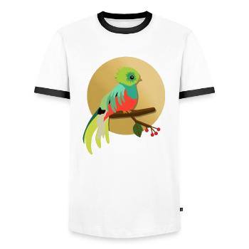 Guatemala Guatemalan Flagge DNA I Geschenk - Männer Kontrast-T-Shirt - Weiß/Schwarz - Vorne - AI Model Female 172 light (172cm) & AI Model Male 178 dark (178cm)
