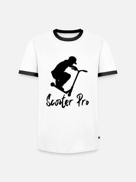 PRO SCOOTER Scooter Pro - Men's Ringer Shirt - white/black
