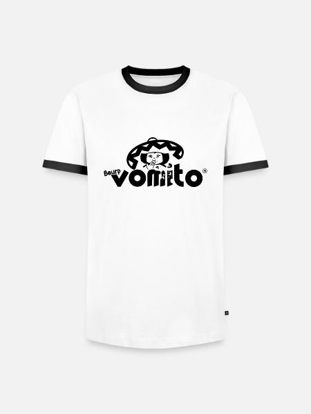 Vomito - T-shirt contrasté Homme - blanc/noir