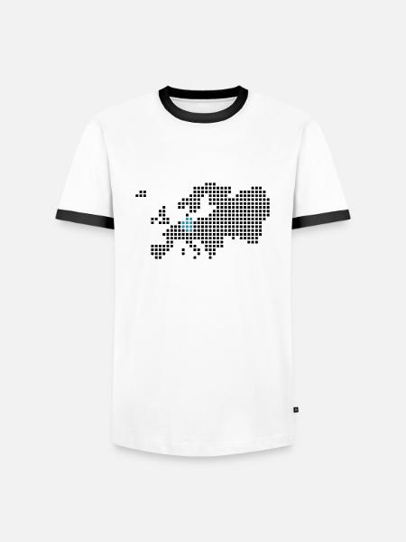 Germany - Men's Ringer Shirt - white/black