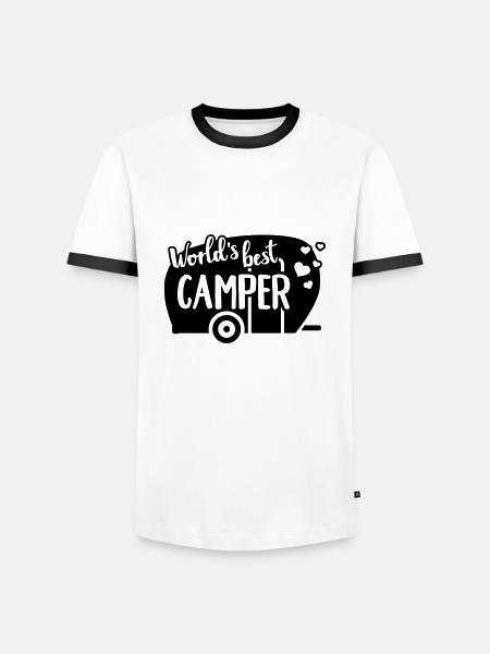 Caravan - Men's Ringer Shirt - white/black