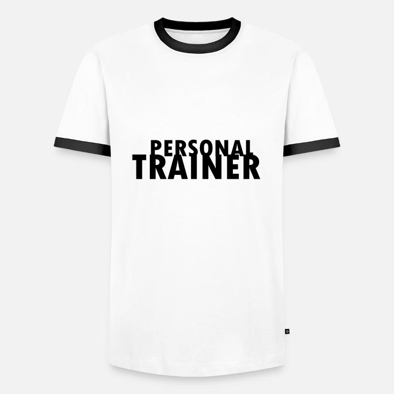 Personal trainer - Männer Kontrast-T-Shirt - Weiß/Schwarz