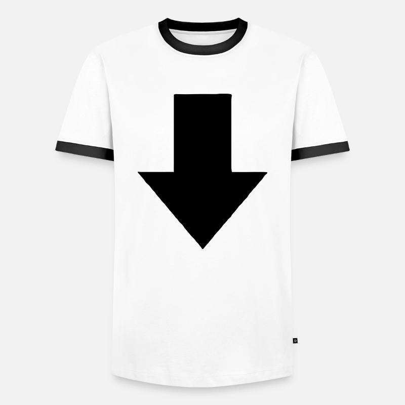 Arrow - Men's Ringer Shirt - white/black