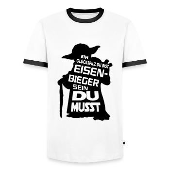 Berufe Bau Handwerker Du musst - Männer Kontrast-T-Shirt - Weiß/Schwarz - Vorne - AI Model Female 172 light (172cm) & AI Model Male 178 dark (178cm)