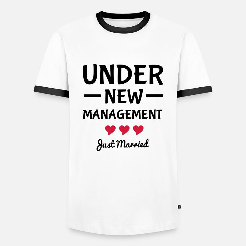 Married - Männer Kontrast-T-Shirt - Weiß/Schwarz