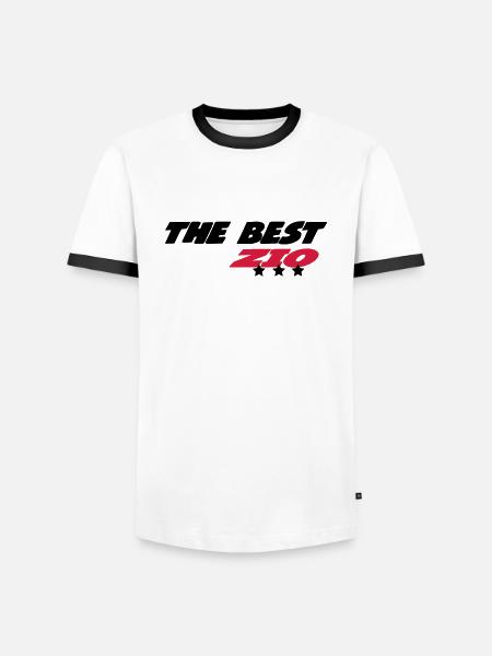 The best zio - Men's Ringer Shirt - white/black