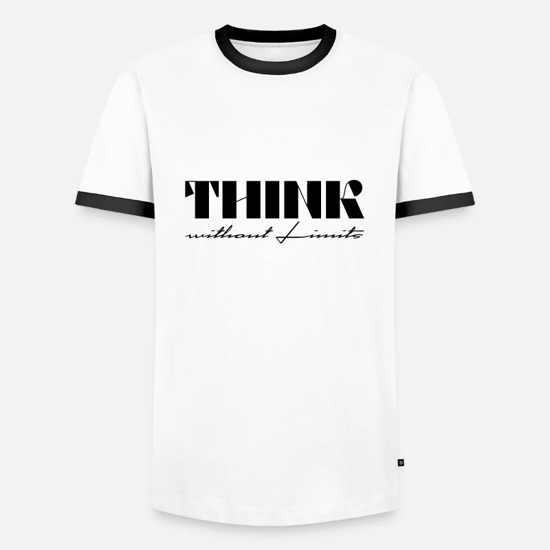 Think without Limits - Men's Ringer Shirt - white/black