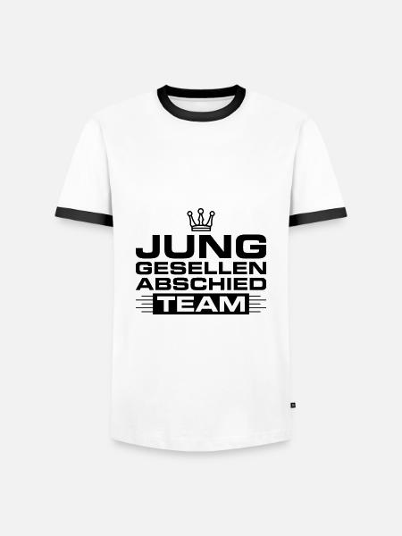 Bachelor Party Team - Men's Ringer Shirt - white/black