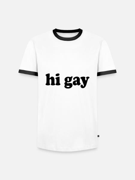 Gay - Men's Ringer Shirt - white/black