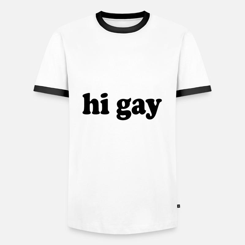 Gay - Men's Ringer Shirt - white/black