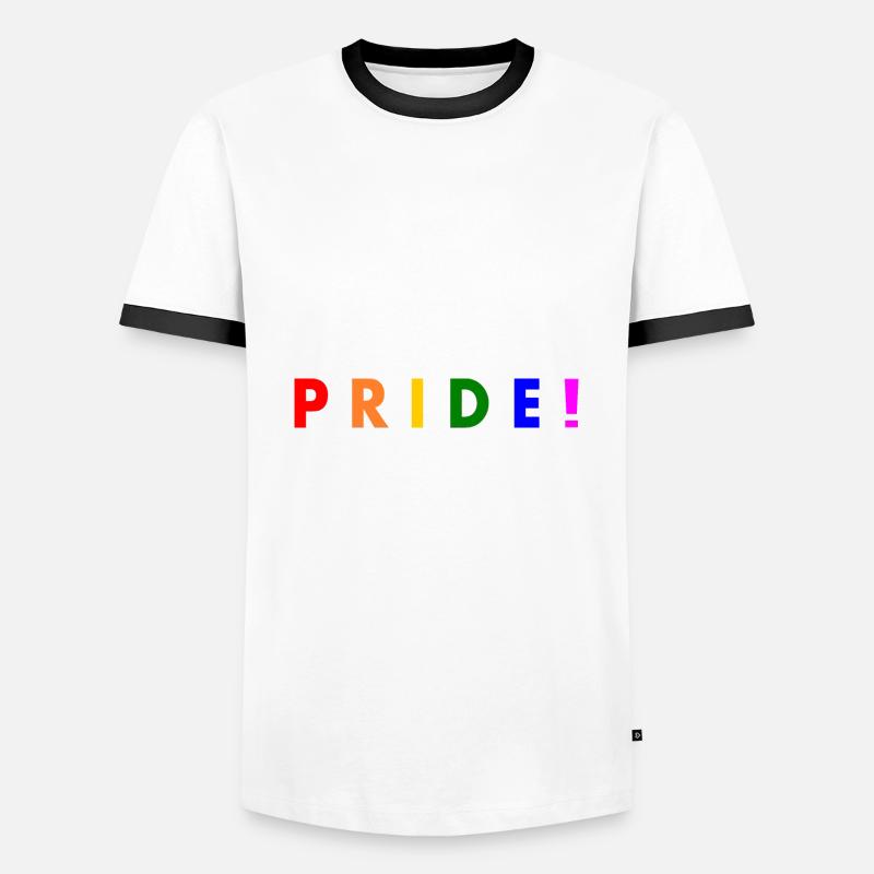 Pride - Men's Ringer Shirt - white/black