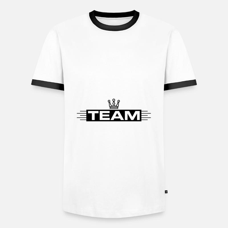 Team Krone - Men's Ringer Shirt - white/black