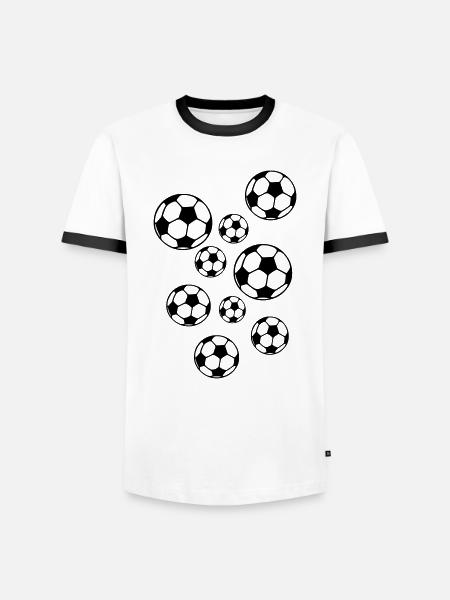 Foot - T-shirt contrasté Homme - blanc/noir