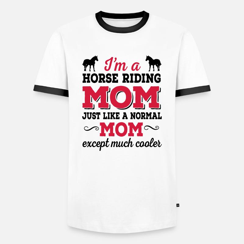 reiten - Men's Ringer Shirt - white/black