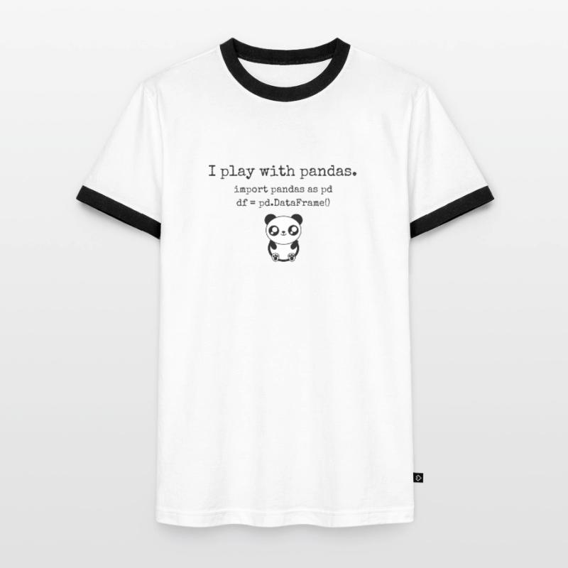 Pour les scientifiques de données et les programmeurs python T-shirt contrasté Homme