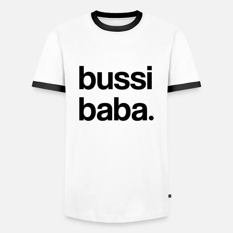Bussi Baba - Men's Ringer Shirt - white/black