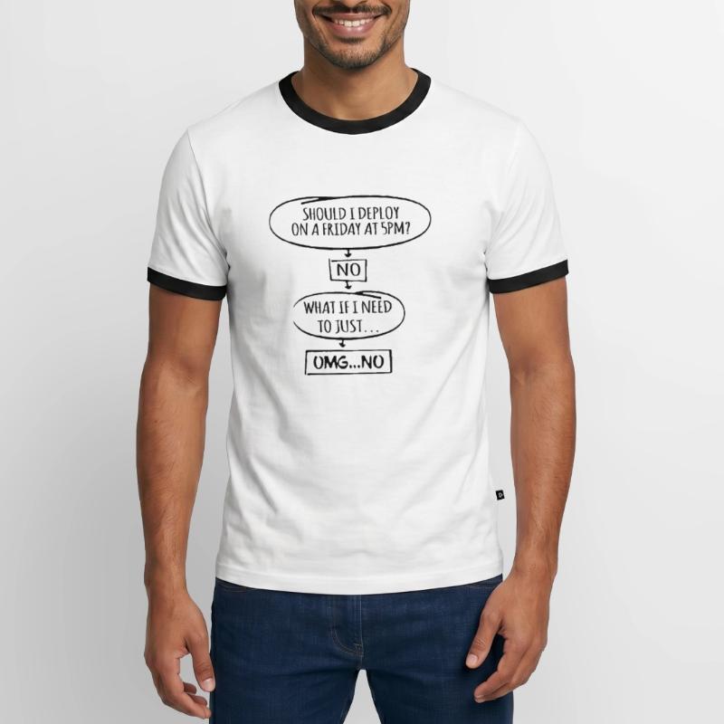 Code Programmer Nerd Update Developer Gift T-shirt contrasté Homme