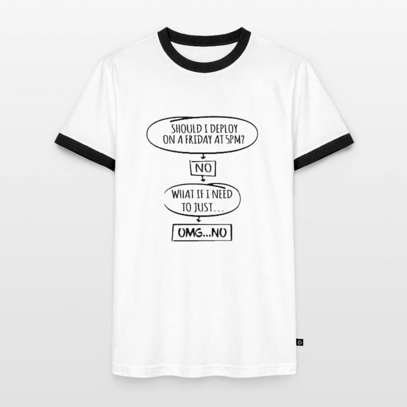 Code Programmer Nerd Update Developer Gift T-shirt contrasté Homme