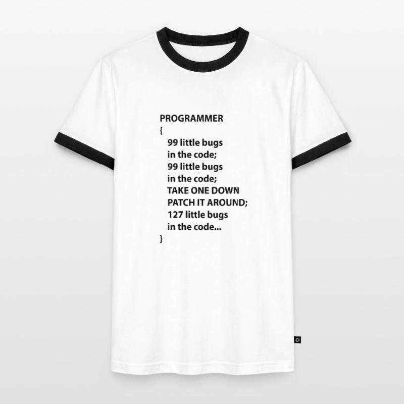 Code Programmierer Nerd Bug Entwickler Geschenk Männer Kontrast-T-Shirt