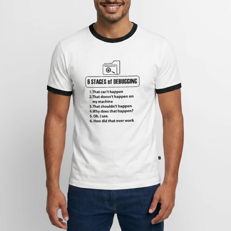 Code Programmierer Nerd Bug Entwickler Geschenke Männer Kontrast-T-Shirt