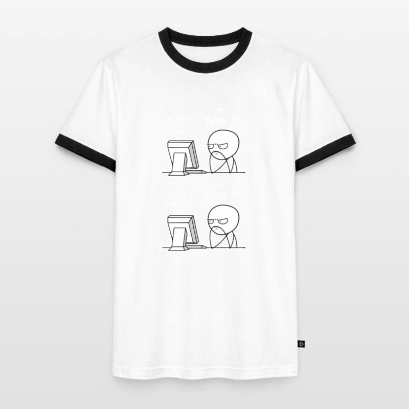 The Code Doesnt Work Coding Coder Gift Men's Ringer Shirt