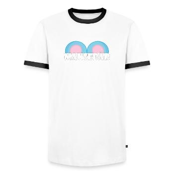 Kosename Mausebär Geschenkidee - Männer Kontrast-T-Shirt - Weiß/Schwarz - Vorne - AI Model Female 172 light (172cm) & AI Model Male 178 dark (178cm)