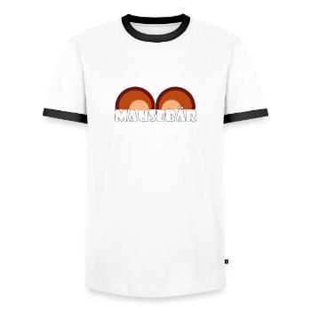 Kosename Mausebär Geschenkidee - Männer Kontrast-T-Shirt - Weiß/Schwarz - Vorne - AI Model Female 172 light (172cm) & AI Model Male 178 dark (178cm)