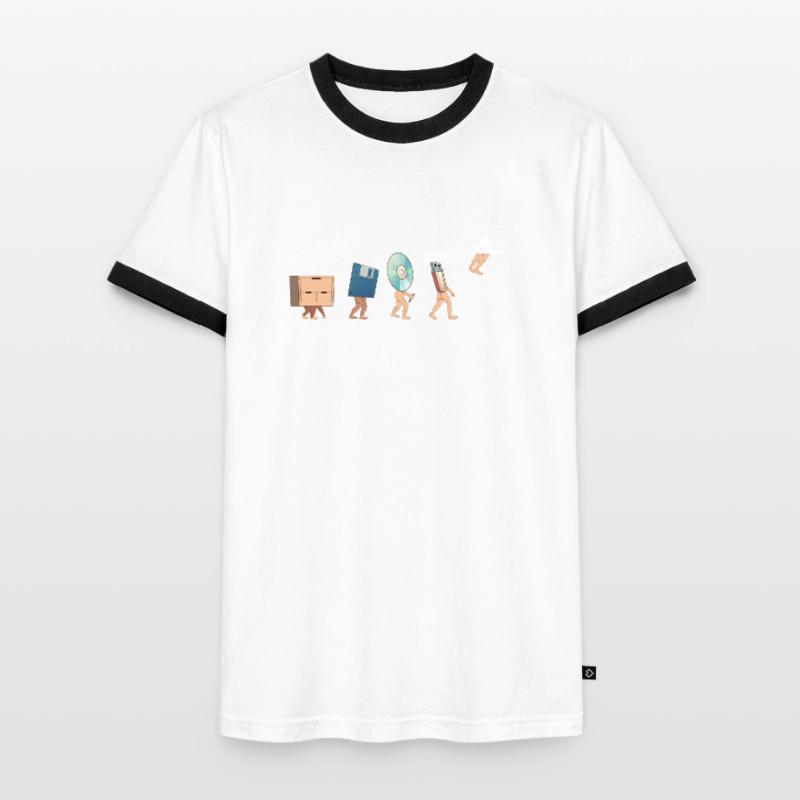 Cloud Computing Evolution - Geschenkidee für Nerd Männer Kontrast-T-Shirt